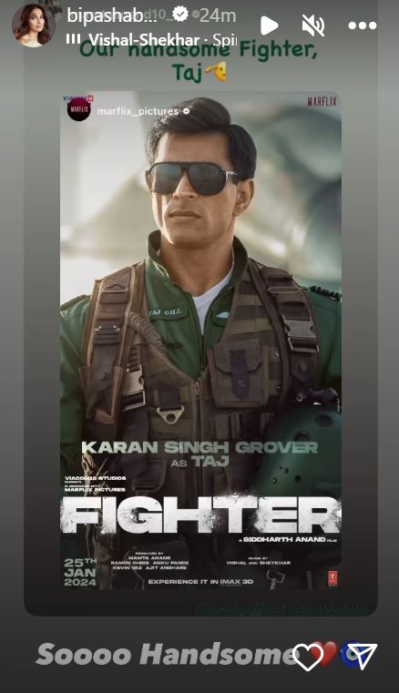 Bipasha On Karan Singh Grover Fighter Look